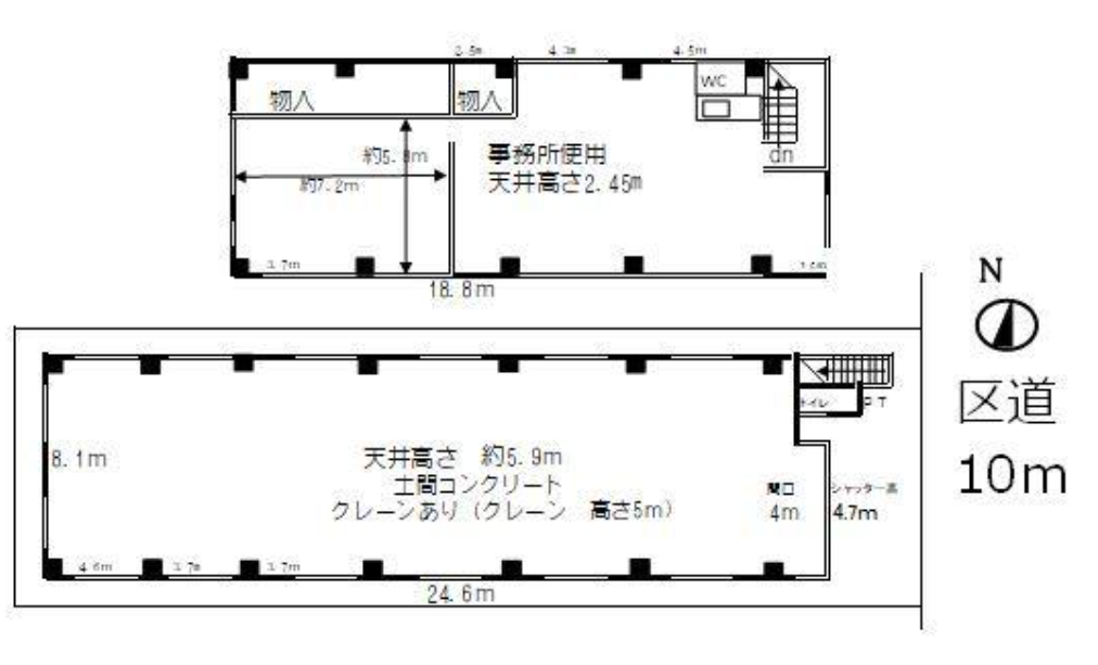 葛飾区小菅1-15-17 小菅タカミ倉庫の画像