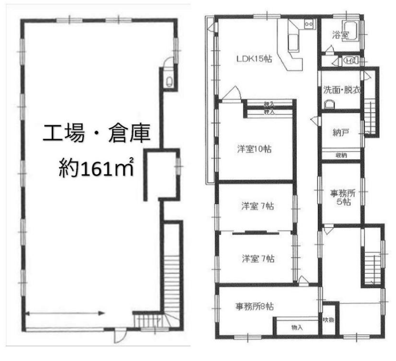三郷市高州3-26-2 三郷高州住居付き工場の画像