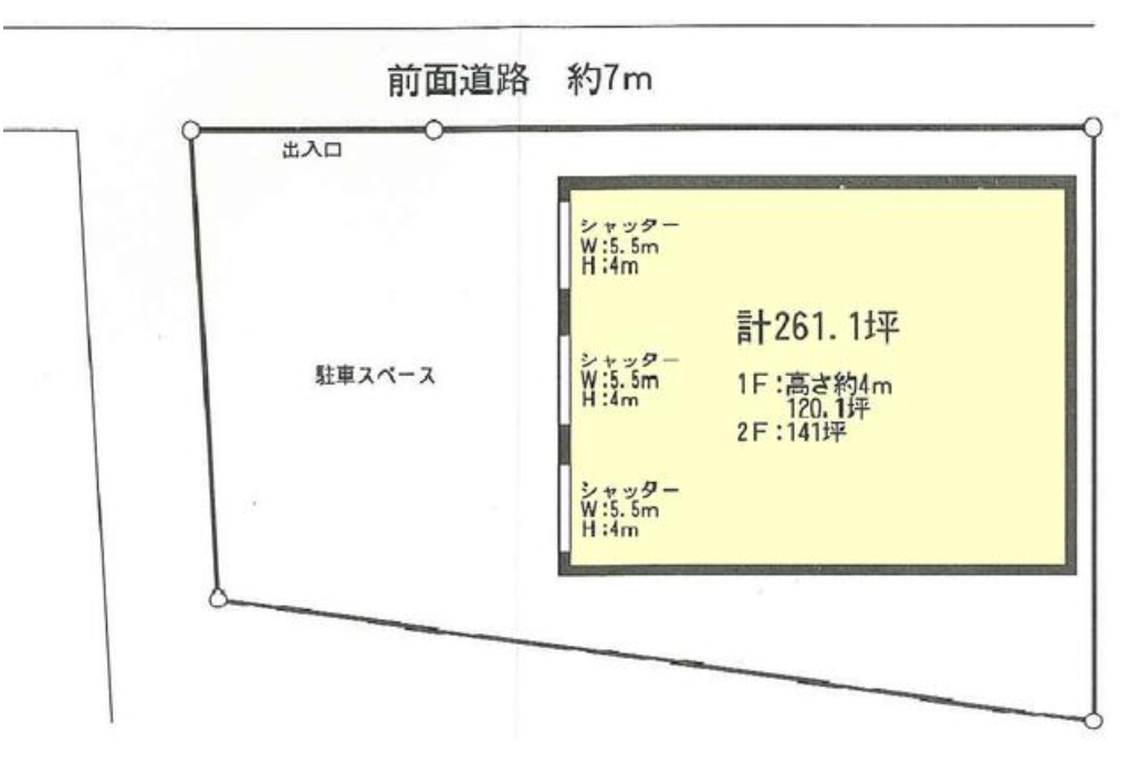 川崎市宮前区初山2-1-40　初山倉庫の画像