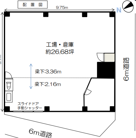 足立区宮城1-32-7 田端貸倉庫の画像