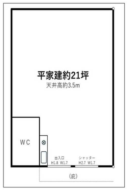 横浜市都筑区勝田町683 勝田町倉庫Ｃ区画の画像