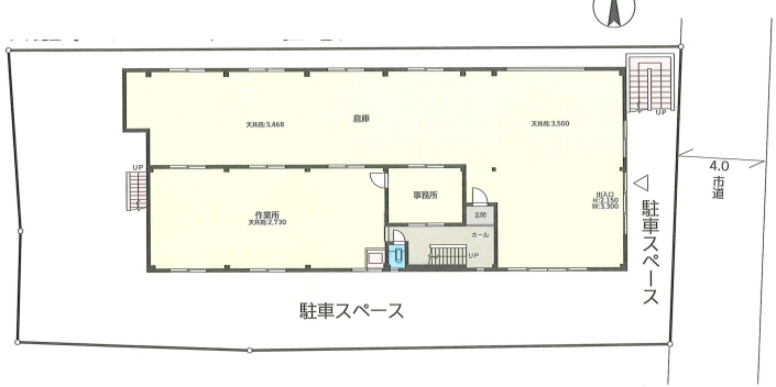 草加市両新田西町401-7 新田西町貸倉庫の画像