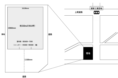 上尾市大字領家86-3 領家丸山86-3倉庫の画像