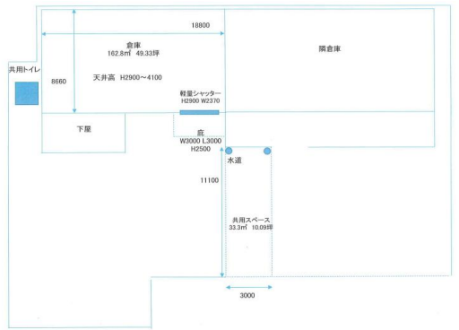所沢市大字南永井954-2 新座貸倉庫の画像