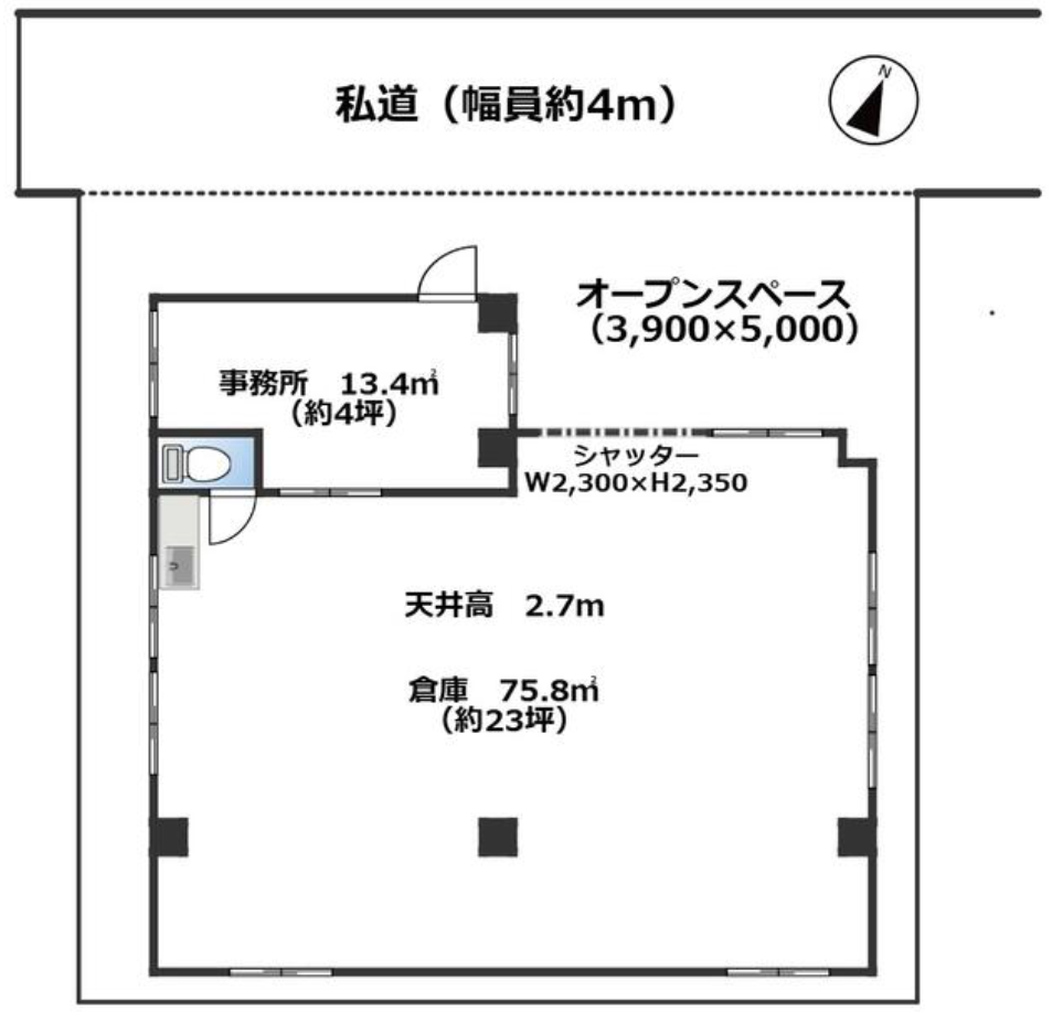 川口市大字東本郷327-1 見沼代親水公園貸倉庫の画像