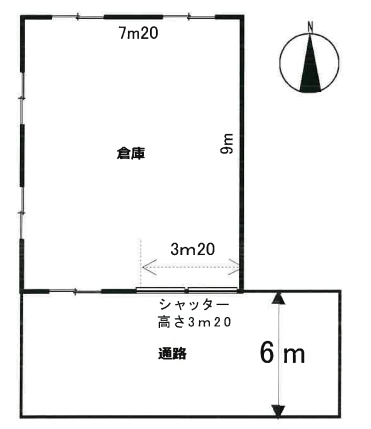 川口市芝下2-7-17 蕨貸倉庫の画像