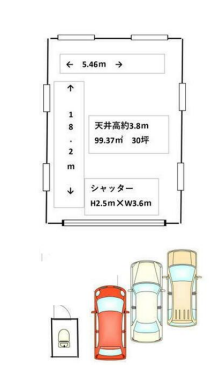 川口市大字赤井1132 鳩ヶ⾕貸作業所の画像