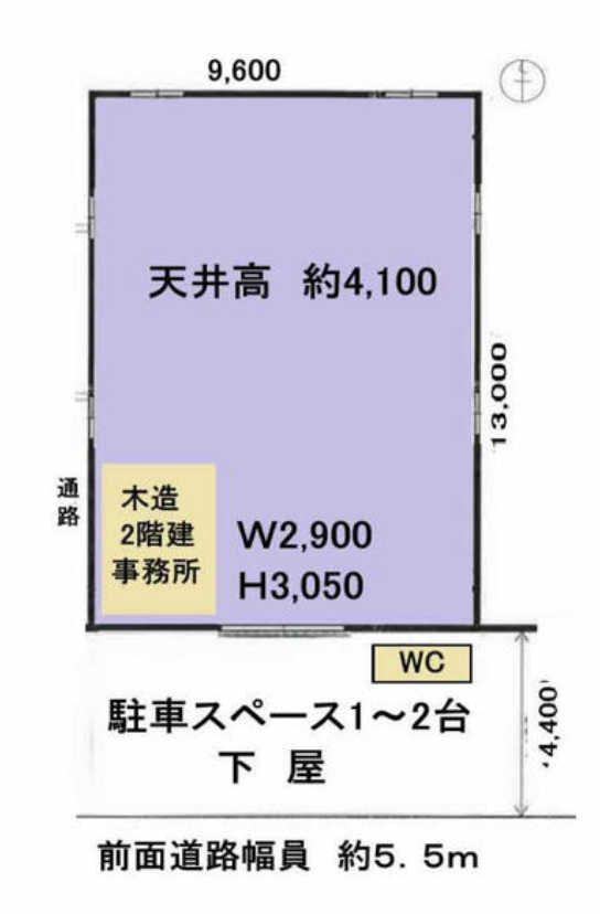 横浜市鶴見区駒岡2-12-16 綱島貸工場の画像