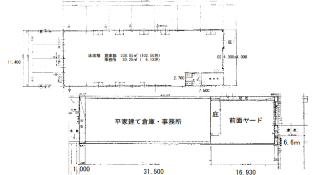 戸田市大字新曽1070 戸田貸倉庫の画像