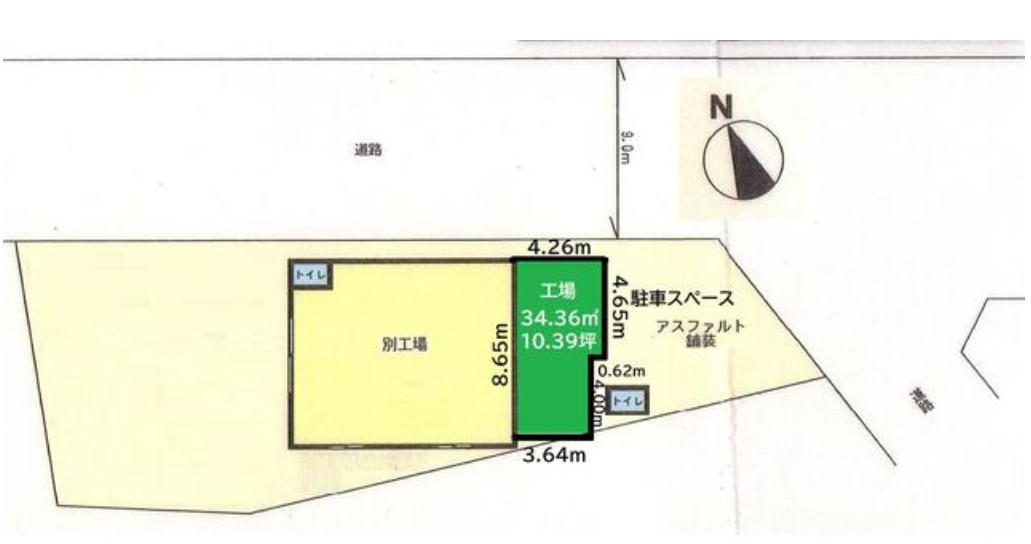 相模原市中央区田名字西山8682-1 田名塩田工場Ｆの画像