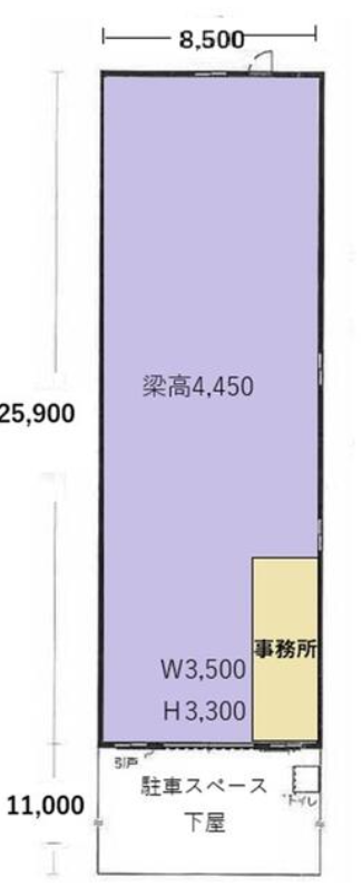 横浜市都筑区池辺町3257 新羽貸工場の画像