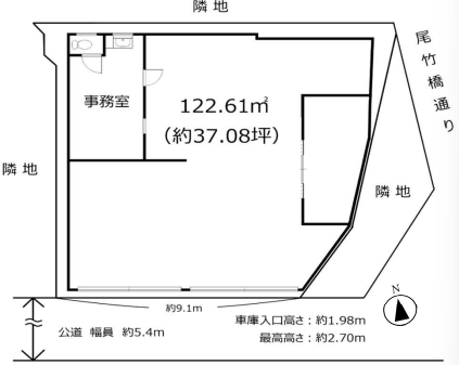 足立区本木2-29-1 西新井貸倉庫の画像