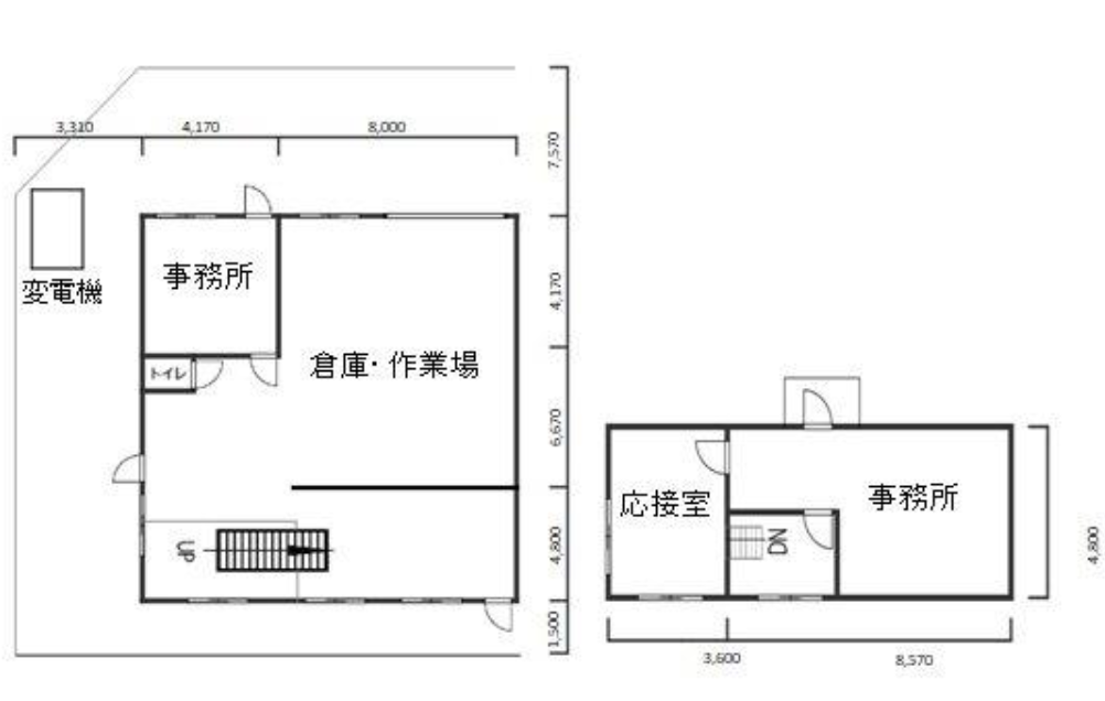 入間郡三芳町竹間沢東17-1 抜井貸倉庫の画像
