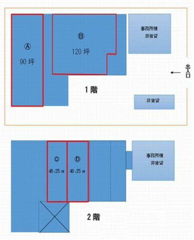 鎌ケ谷市くぬぎ山3-4-26 くぬぎ山倉庫Ａ分割の画像