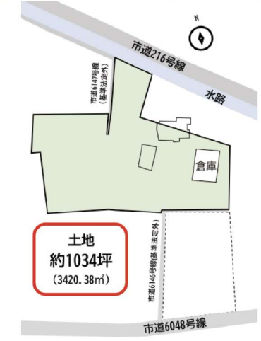 久喜市北青柳1170-4 新白岡売倉庫の画像