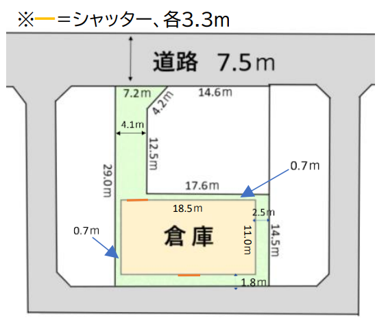 行田市谷郷3-1471-1 行田市売倉庫の画像