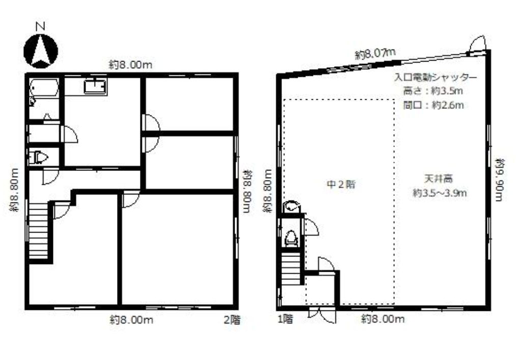 足立区鹿浜2-7-17 新井大師西貸倉庫