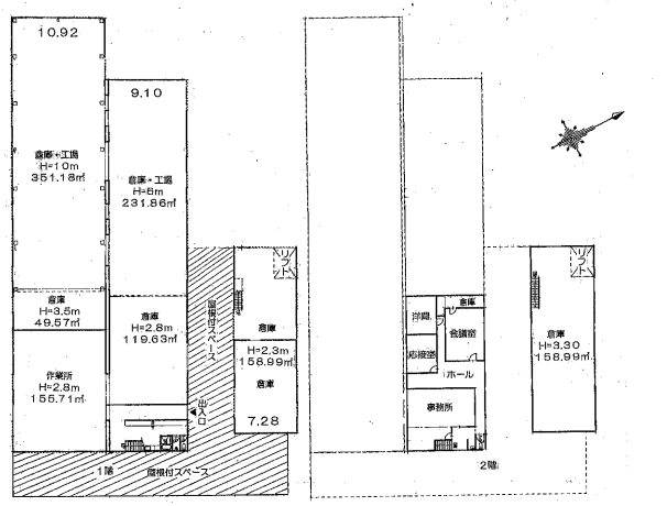 新座市馬場4-13-11 馬場売倉庫