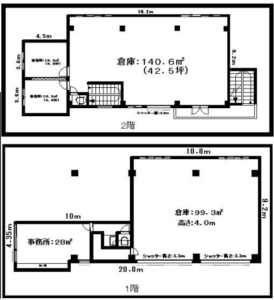 草加市両新田西町403-1 柳井貸工場の画像