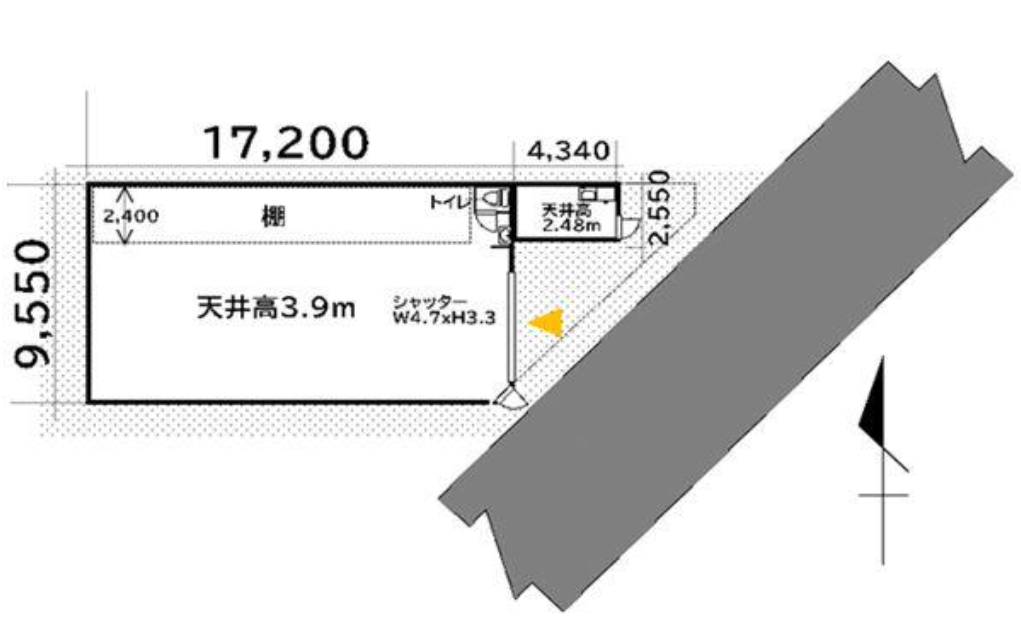 江戸川区篠崎町5-12-33 篠崎貸倉庫の画像