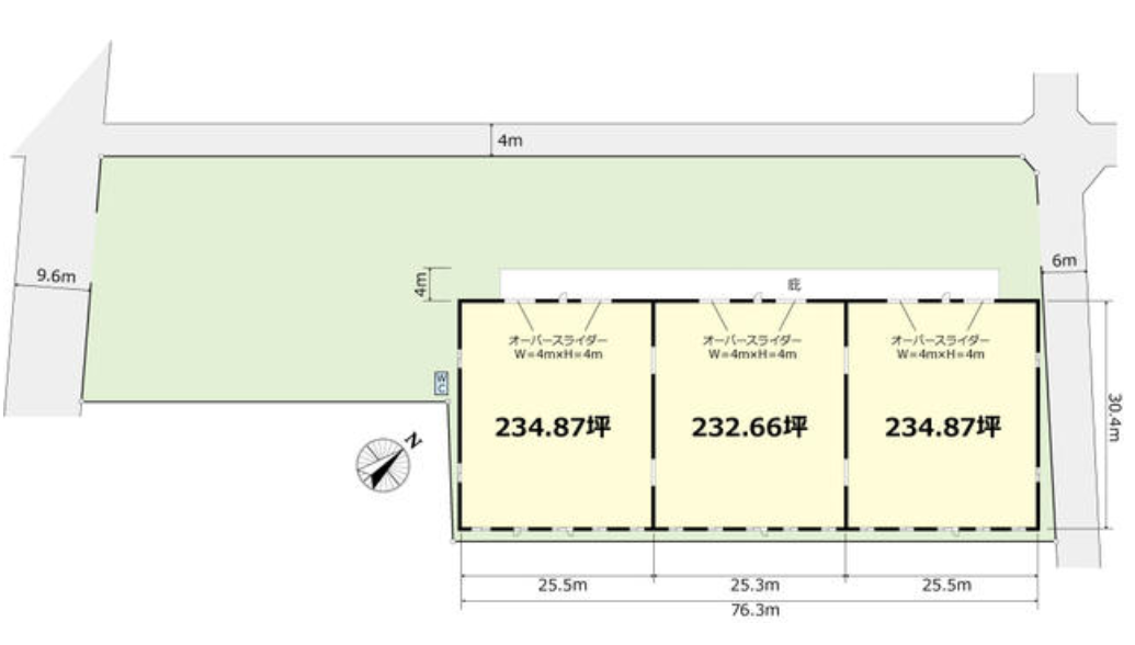 日高市大字新堀新田24-1 高麗川貸倉庫の画像
