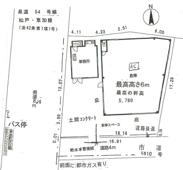 三郷市高州4-13-9 金町売倉庫の画像