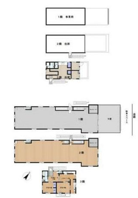 江戸川区平井2-14-13 平井２丁目隣接２棟付き一括売建物の画像