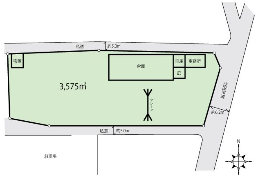 成田市地蔵原新田30-23 成田市地蔵原新田貸工場の画像