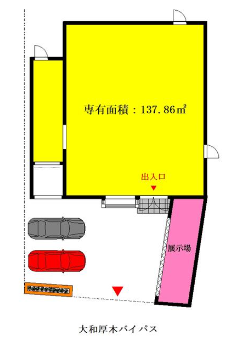 厚木市妻田西1-19-22 本厚木貸倉庫の画像