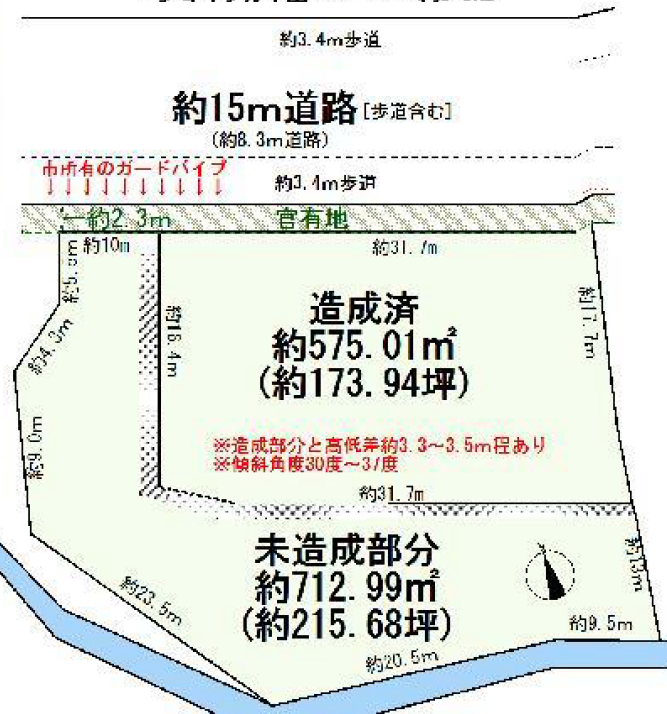 千葉県君津市貞元　貸地
