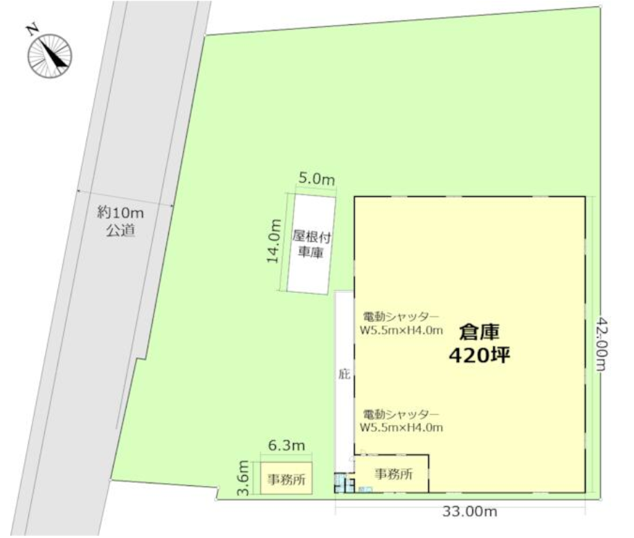 比企郡吉見町大字久保田2435-6 吉見町久保田倉庫の画像