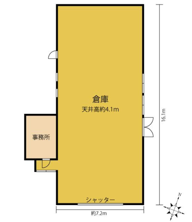 山武市麻生新田12-4 山武市麻生新田倉庫の画像