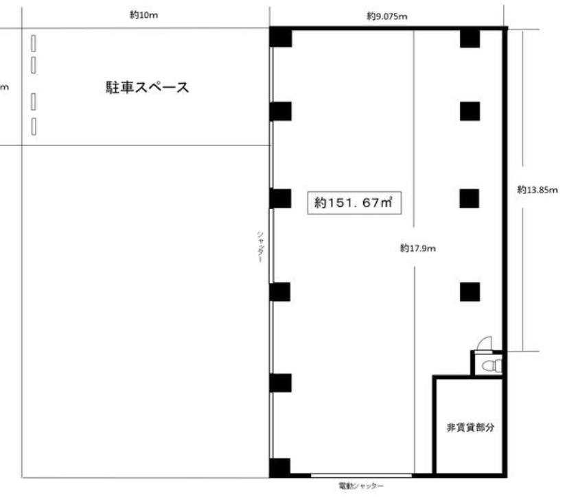 川口市東領家 貸倉庫 46坪 ムラカミ川口ビルの画像