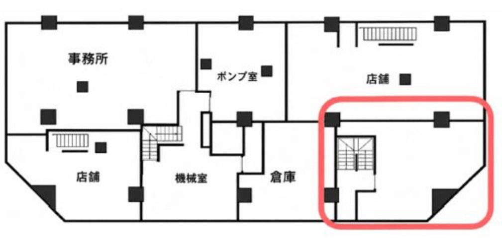 新宿区新宿 貸倉庫 12坪 新宿伍名館の画像