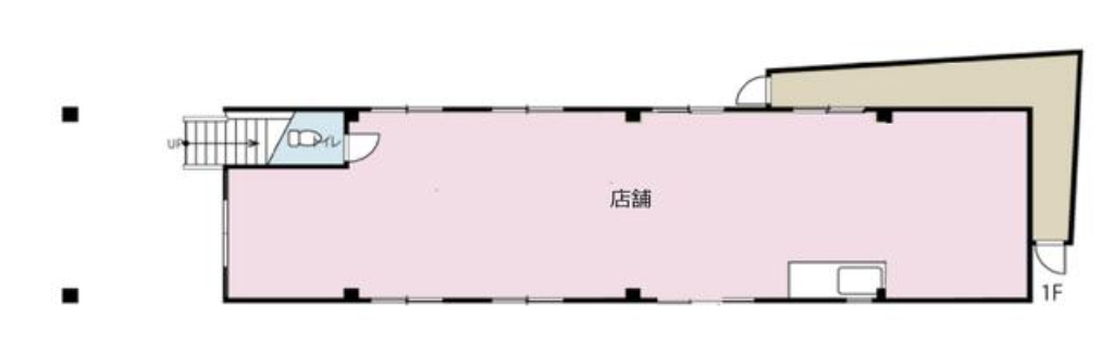 川越市的場北 貸倉庫 54坪 川越エムズビルの画像