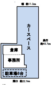 千葉市花見川区幕張町 貸倉庫 66坪